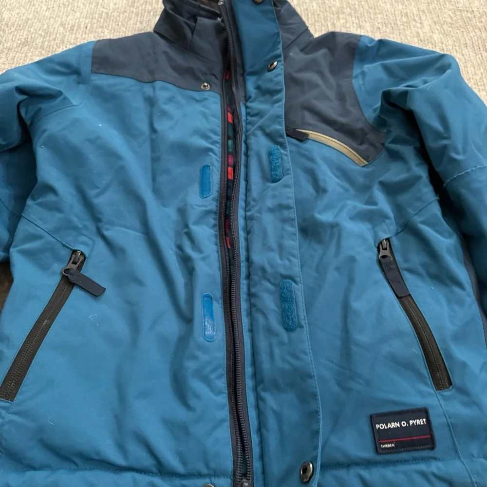 Polarn O. Pyret Kids Winter Ski Jacket Blue Waterproof 7–8Y 128 Snow‎ Gear